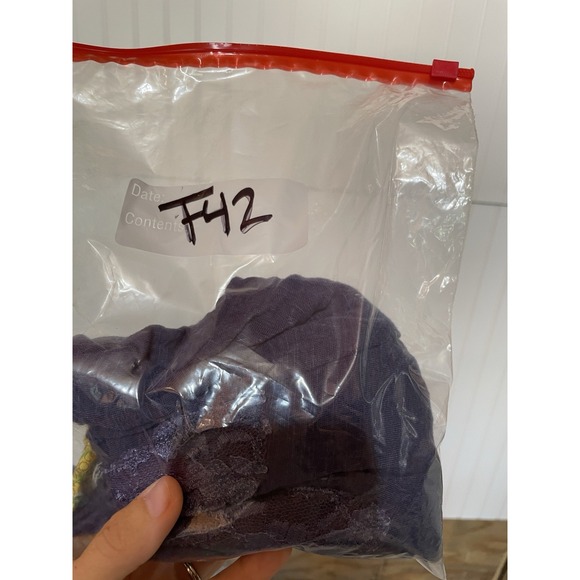 Free People Womens Blue V Neck Racerback Floral Tank Top Size M (F42)‎ - Picture 4 of 4